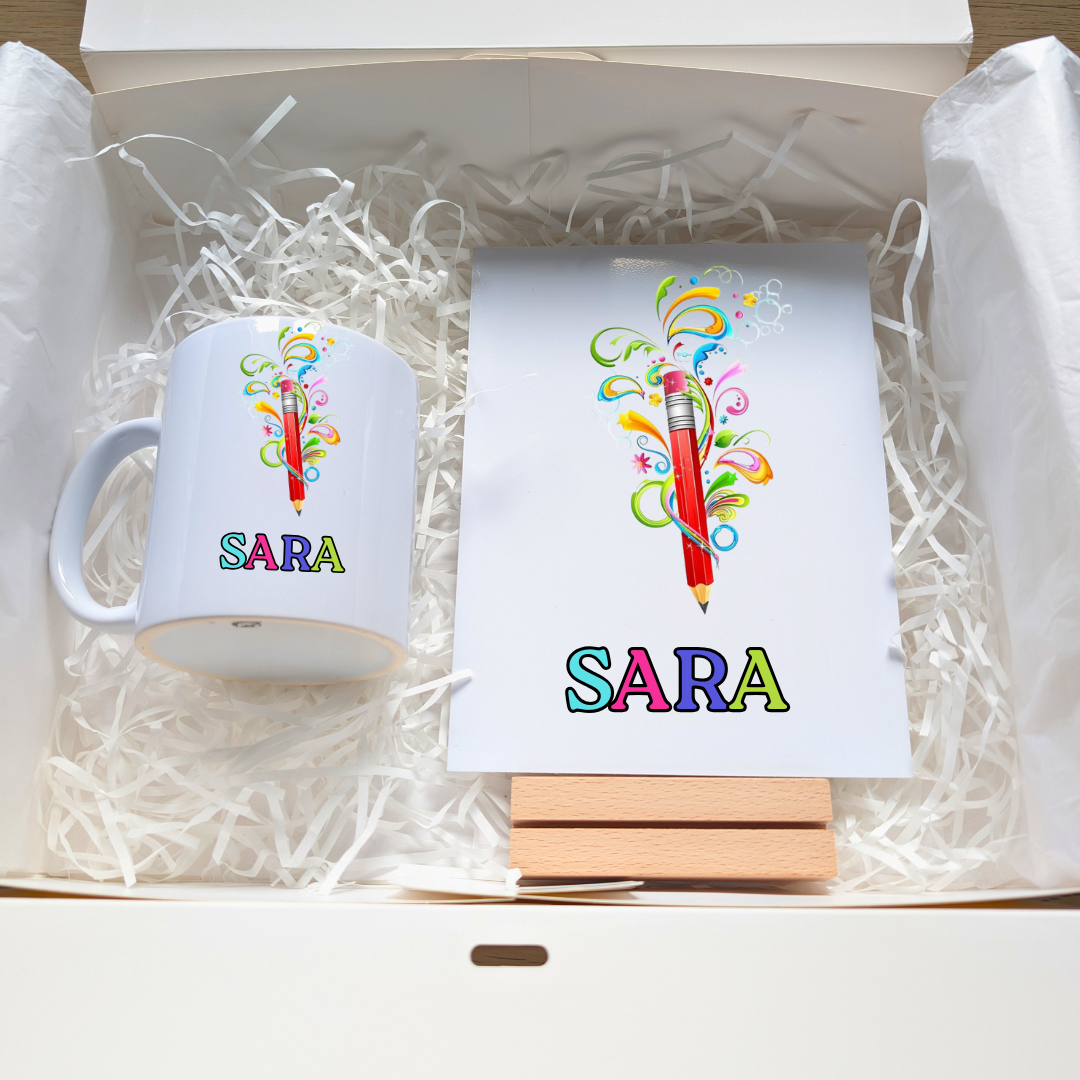 Cajita Lapiz (Placa + taza)