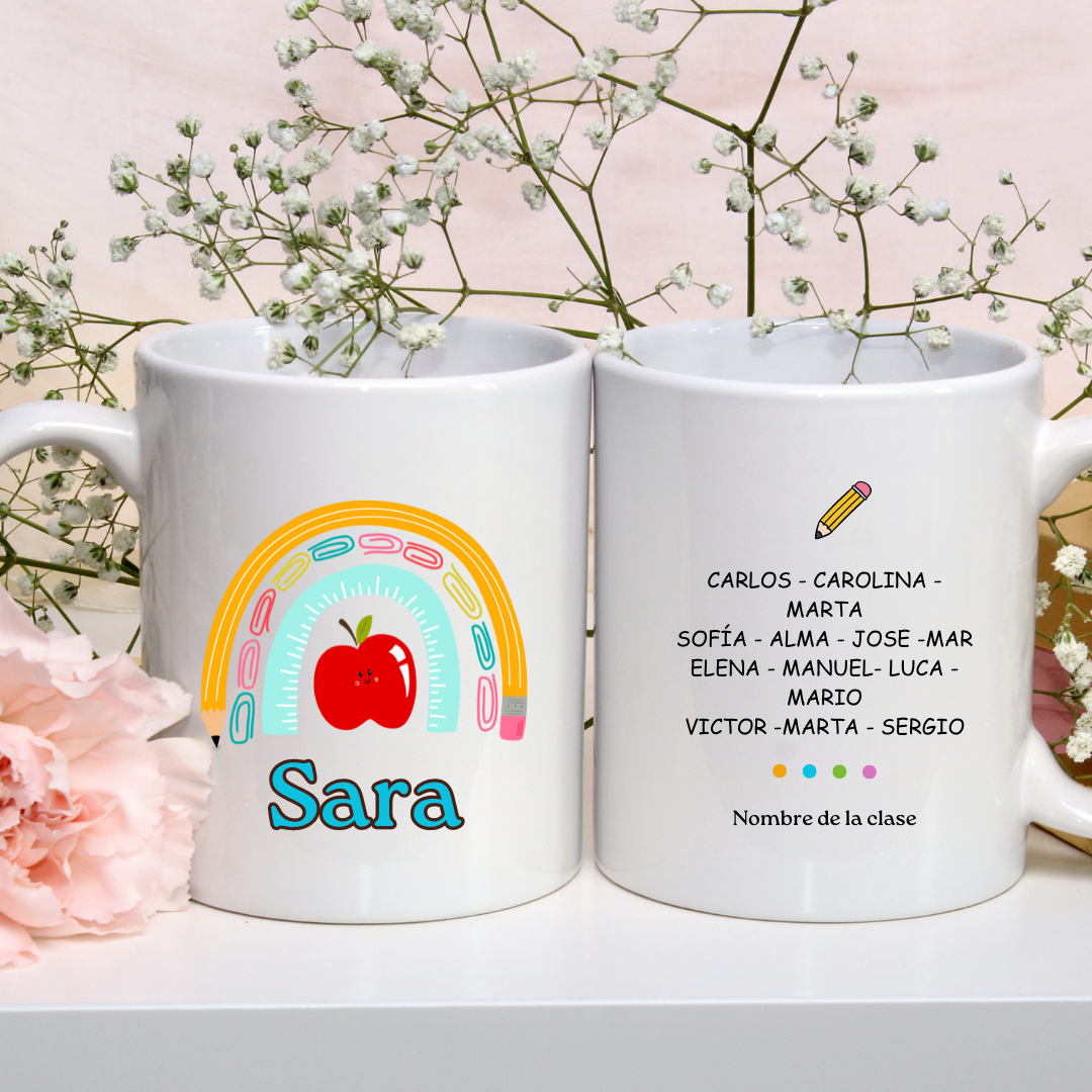 Taza arcoiris