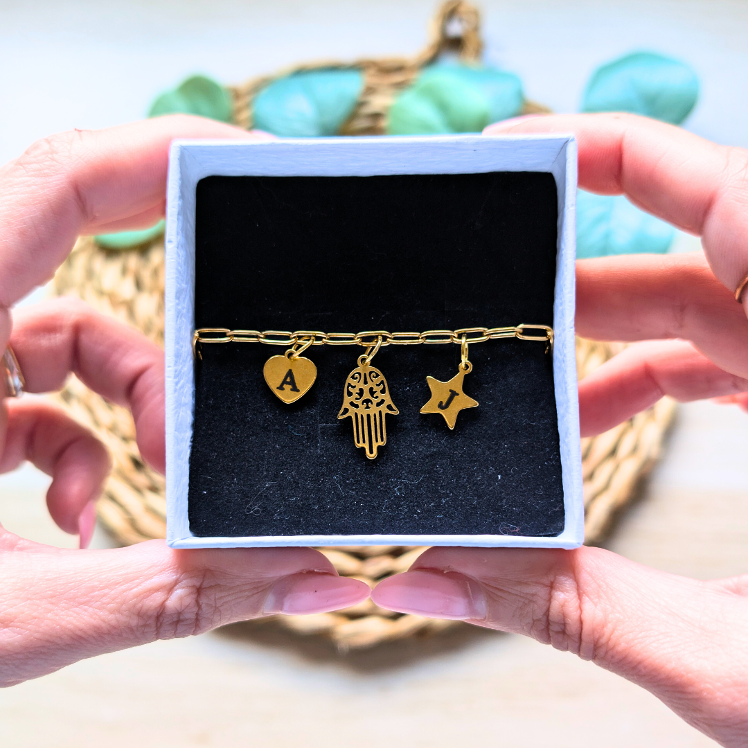 Pulsera Personalizable con Charms – Acero Inoxidable