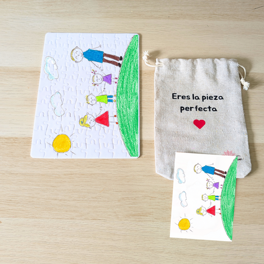 Puzzle DibujArte – El dibujo de tu hijo, pieza a pieza + cajita regalo