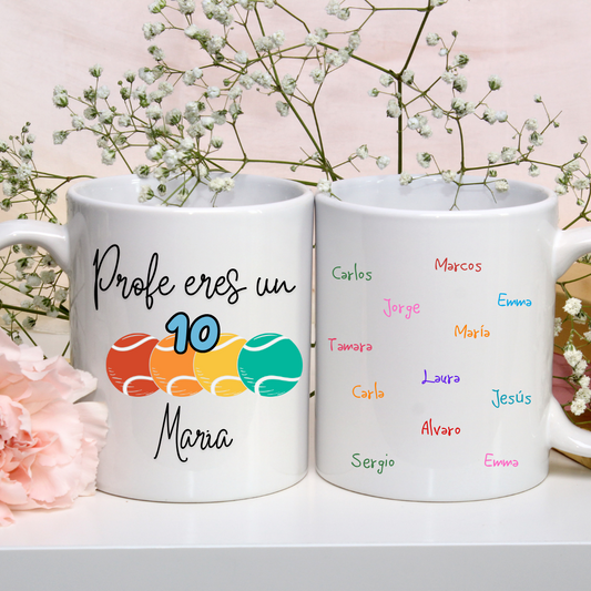 Taza Tenis + Alumnos