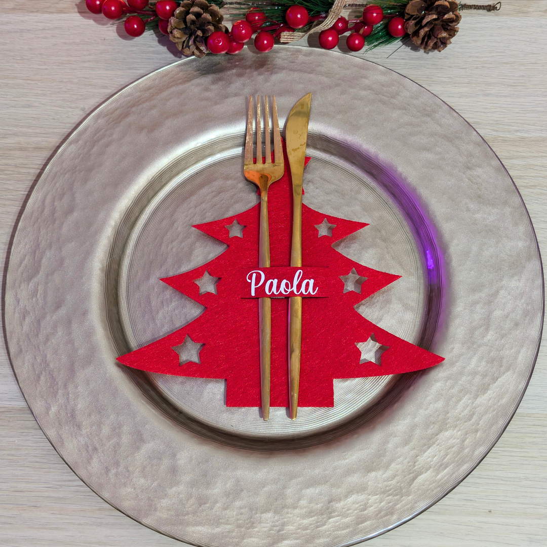 Cubiertos  navideños
