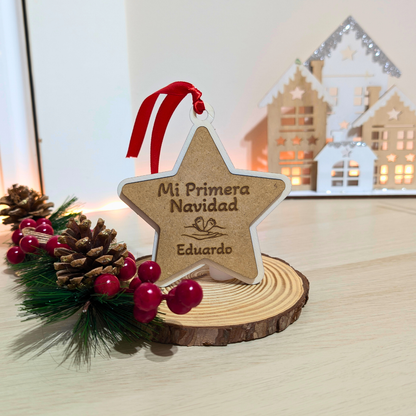 Adorno mi primera Navidad- Estrella 2D