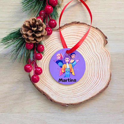 Adorno de Navidad Huntrix - Kpop Blanco Morado