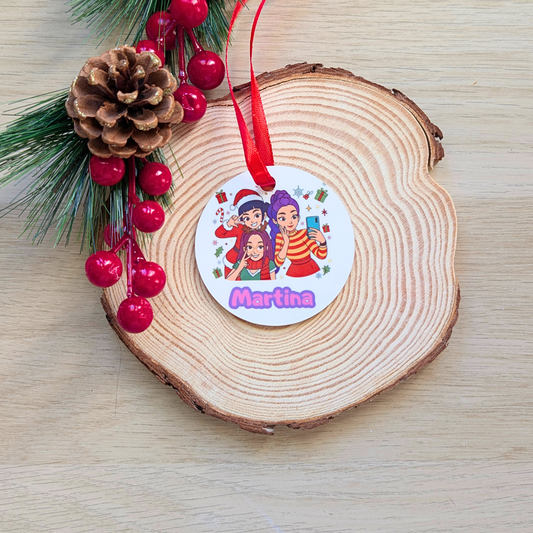 Adorno de Navidad Huntrix - Kpop Navideño