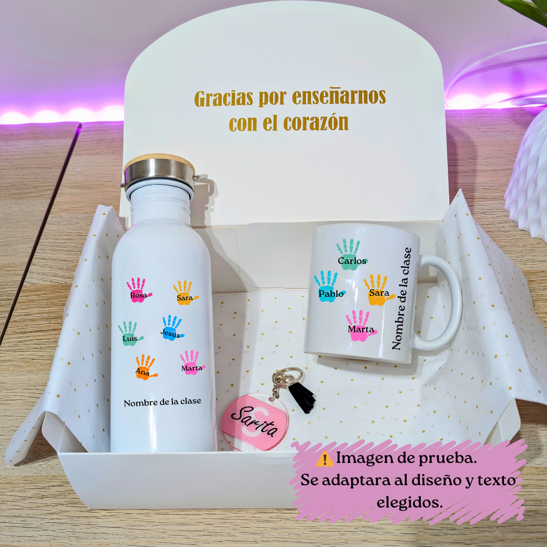 Cajita  Floral (Taza + Tote + Neceser)