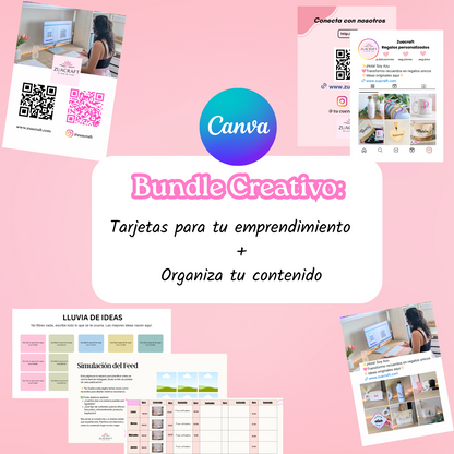 Bundle Creativo: Organización de contenido + Tarjetas
