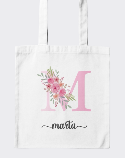 Tote con cremallera Modelo Floral