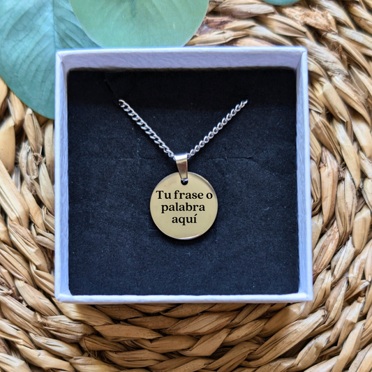 Colgante personalizado con tu frase/palabra