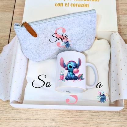 Cajita stitch plus (Taza +Neceser+ tote)